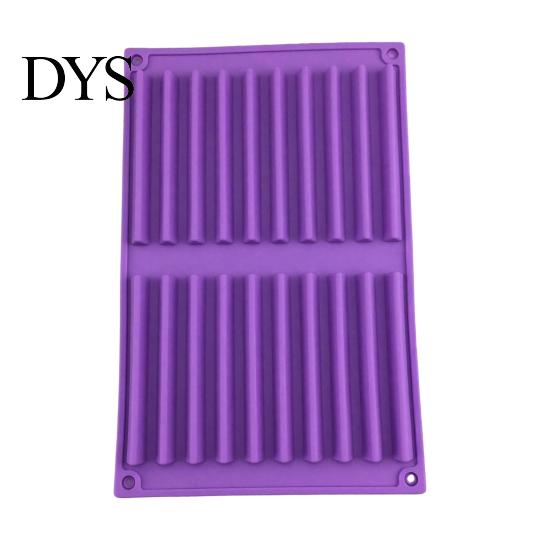 Kitchen Baking Supplies Silicone Chocolate Mold, 20 Cavities Non-stick Flexible Tray, Heat Resistant Mold Food-grade for Homemade Candy Bars