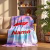 F1 Custom Flannel Blankets Soft Warm Cozy Throws for Home Decor Holiday Gifts