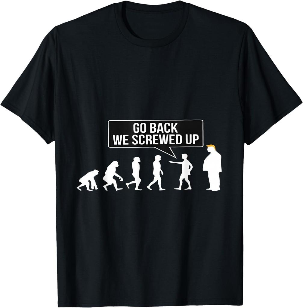 Sjov Anti Trump Gå Tilbage Vi Rodede Det Til Trump Evolution T-shirt