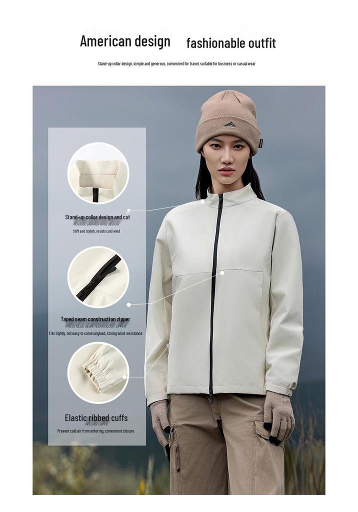 Custom Logo Business Jacket: Thin Style Stand-Up Collar Trench Coat Outerwear for Autumn/Winter – Made-to-Order Group Uniform
