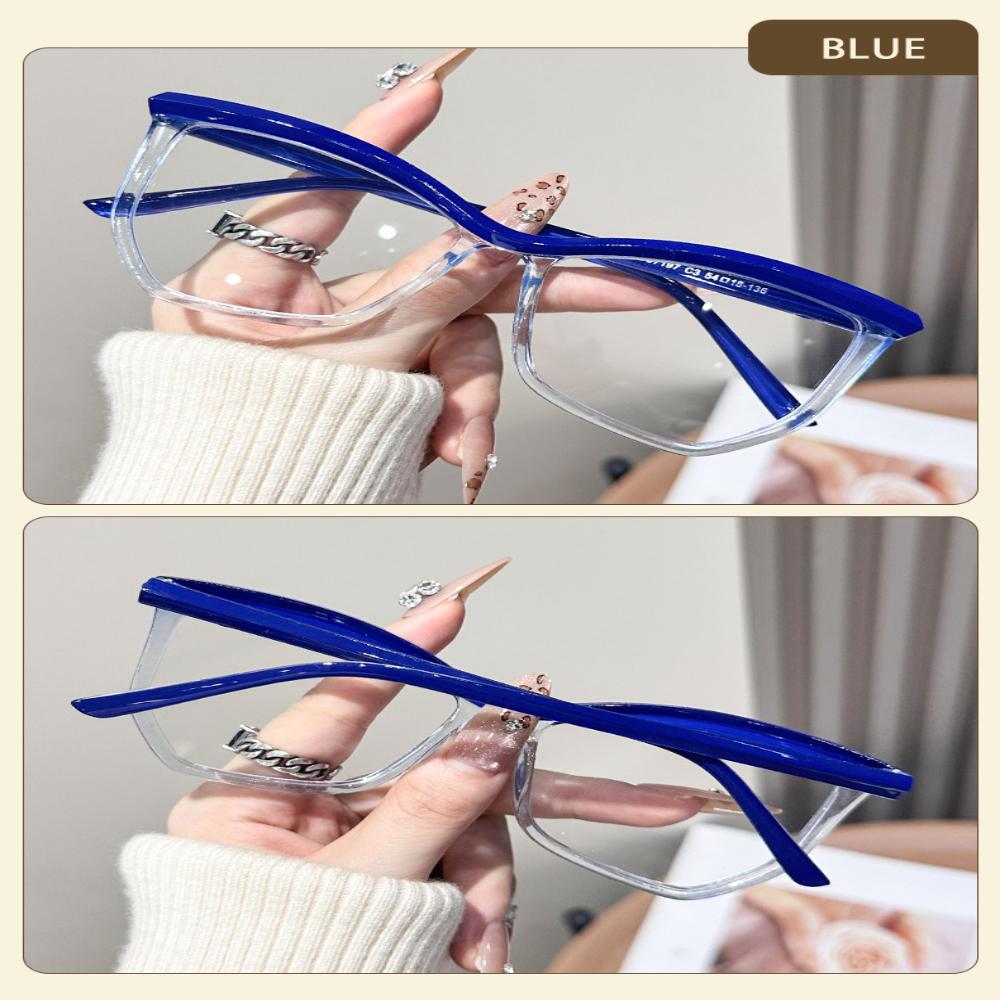 Lightweight Clear Glasses Transparent Anti Blue Light Optical Eyewear Classic Large Frame Aesthetic Computer Spectacles Women
