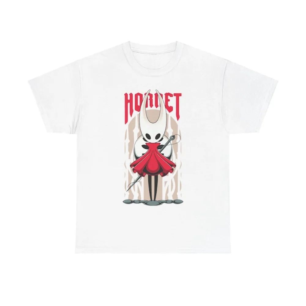

High Street Game Hollow Knight Print T-shirt Fashion Casual Cotton T-shirts Unisex Vintage Print Short Sleeve T Shirts 4XL