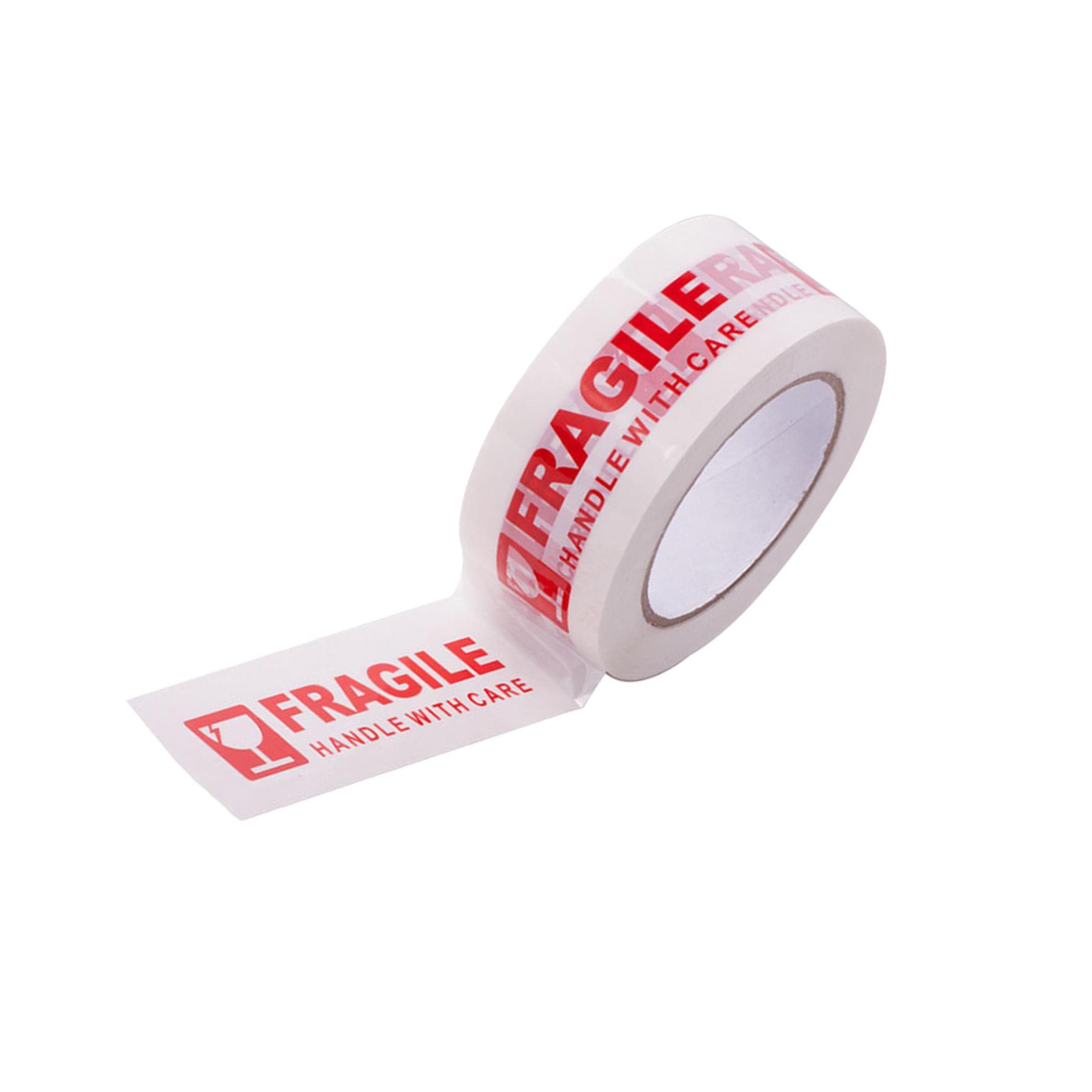 

2 x72 Yards Red Fragile Handle with Care Packing Shipping Box Sealing Tape