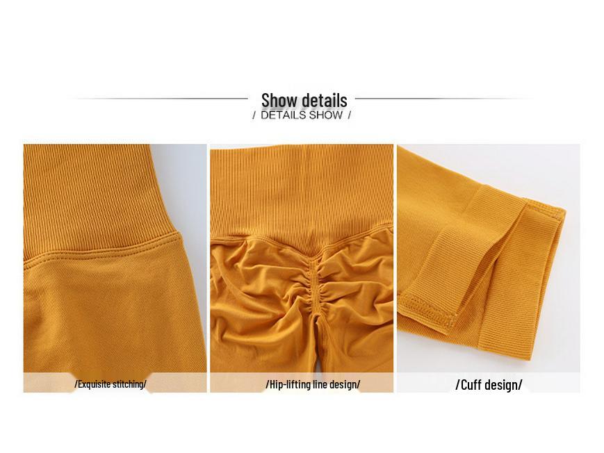 Pfirsich-Po High Waist Yogahose - Bauchkontrolle und Po-Lifting für Fitness, Pilates und Radfahren