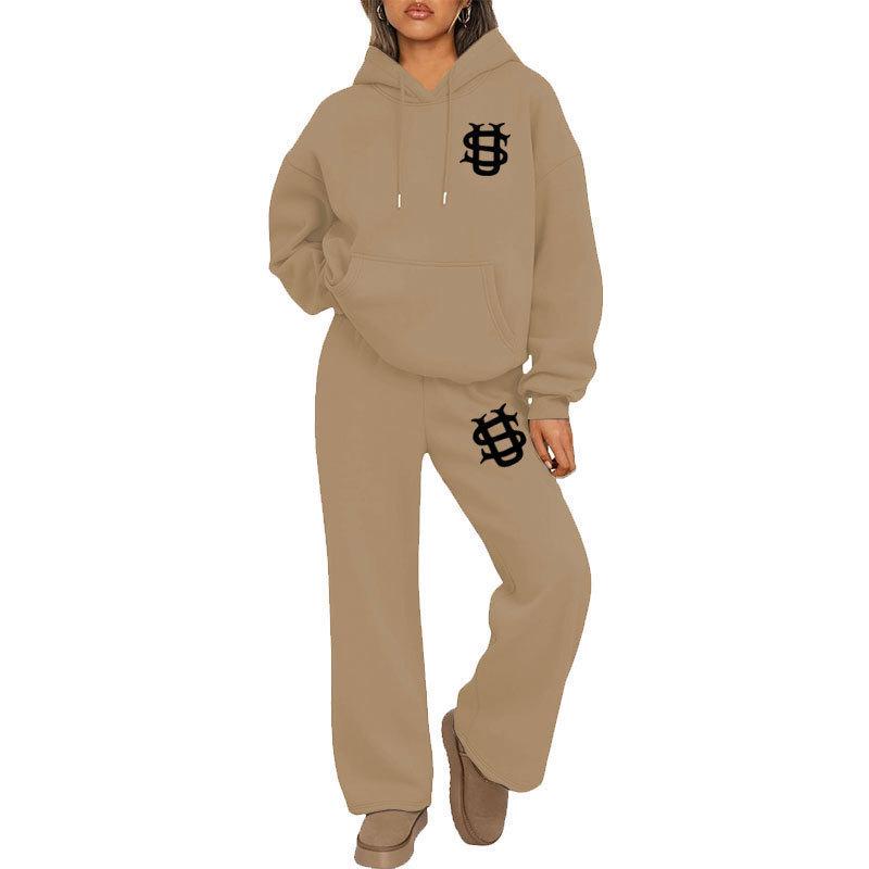 Unisex Trendy set mikiny a tepláků Y2K - Euro-americký Streetwear styl