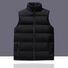 2025 autumn and winter new vest men and women with the same cotton plug warm cotton vest stand-up collar jacket youth plug cotton vest high