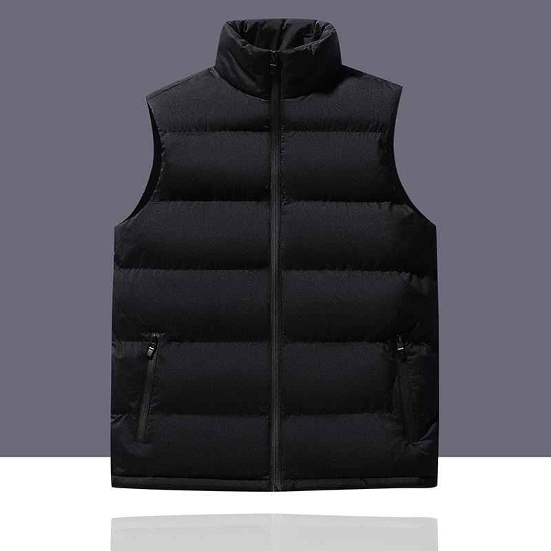 

Men s winter stand-up collar solid color vest casual versatile simple vest vest vest thermal vest jacket men M