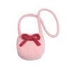 Plush Bow Shoulder Messenger Bag New Versatile Casual Fashion Shoulder Bag