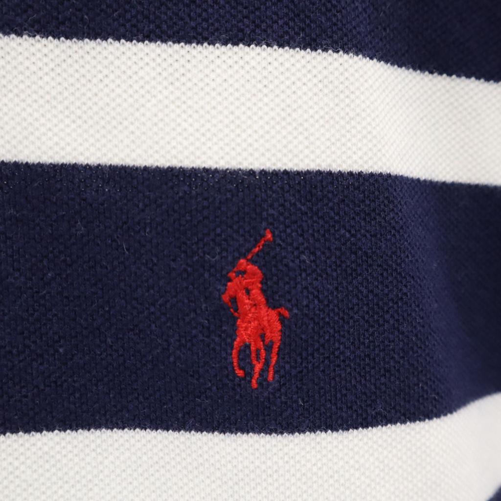 Polo by Ralph Lauren Border Pattern Short sleeve Polo shirt S Navy Fawn Men's Used