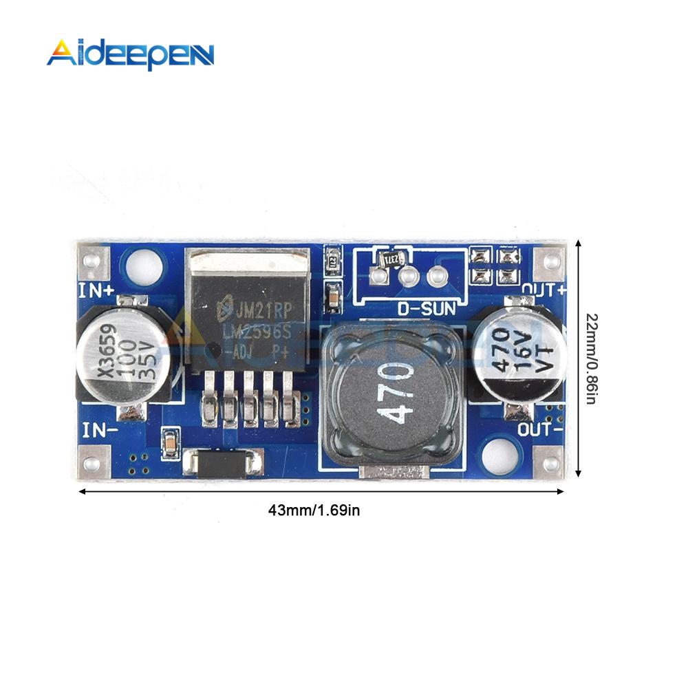 LM2596S DC-DC Step-down Power Supply Module 3A Adjustable Step-down Module Regulator Board Buck Converter