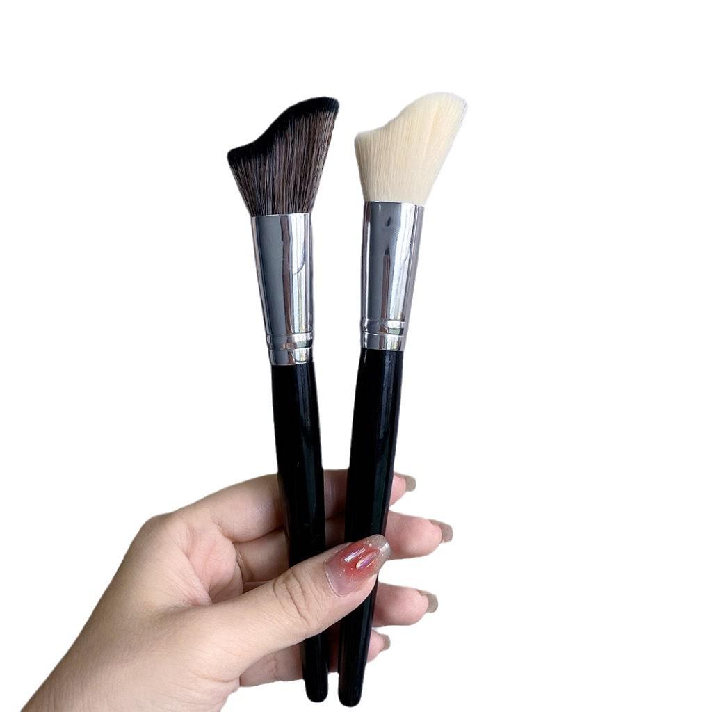 Portable Angled Contour Brush for Beginners - Wavy Side Face and Shadow Brush