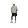Nike Sportswear Tech Fleece Reimagined Loose Short Sleeve T-Shirt With Dropped Shoulders Men Tops Light-Iron FB8166-012