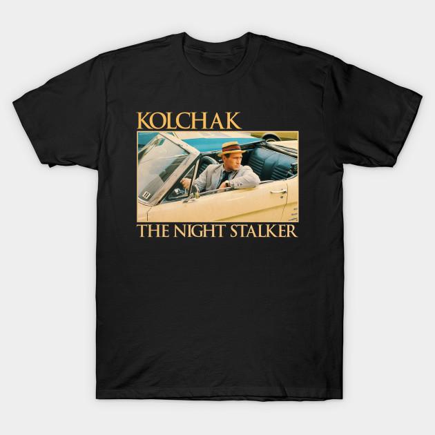 

Men Black Print T-shirt The Night Stalker - Golden Age No-Cut Transfer Paper Print Cotton Tshirt XL чорний