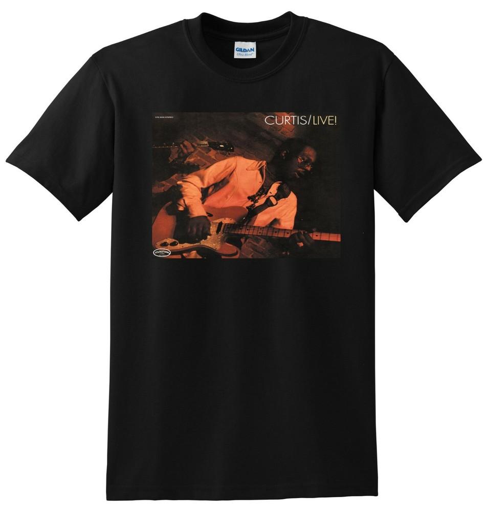 CURTIS MAYFIELD T SHIRT curtis live vinyl cd cover SMALL MEDIUM LARGE XL S
