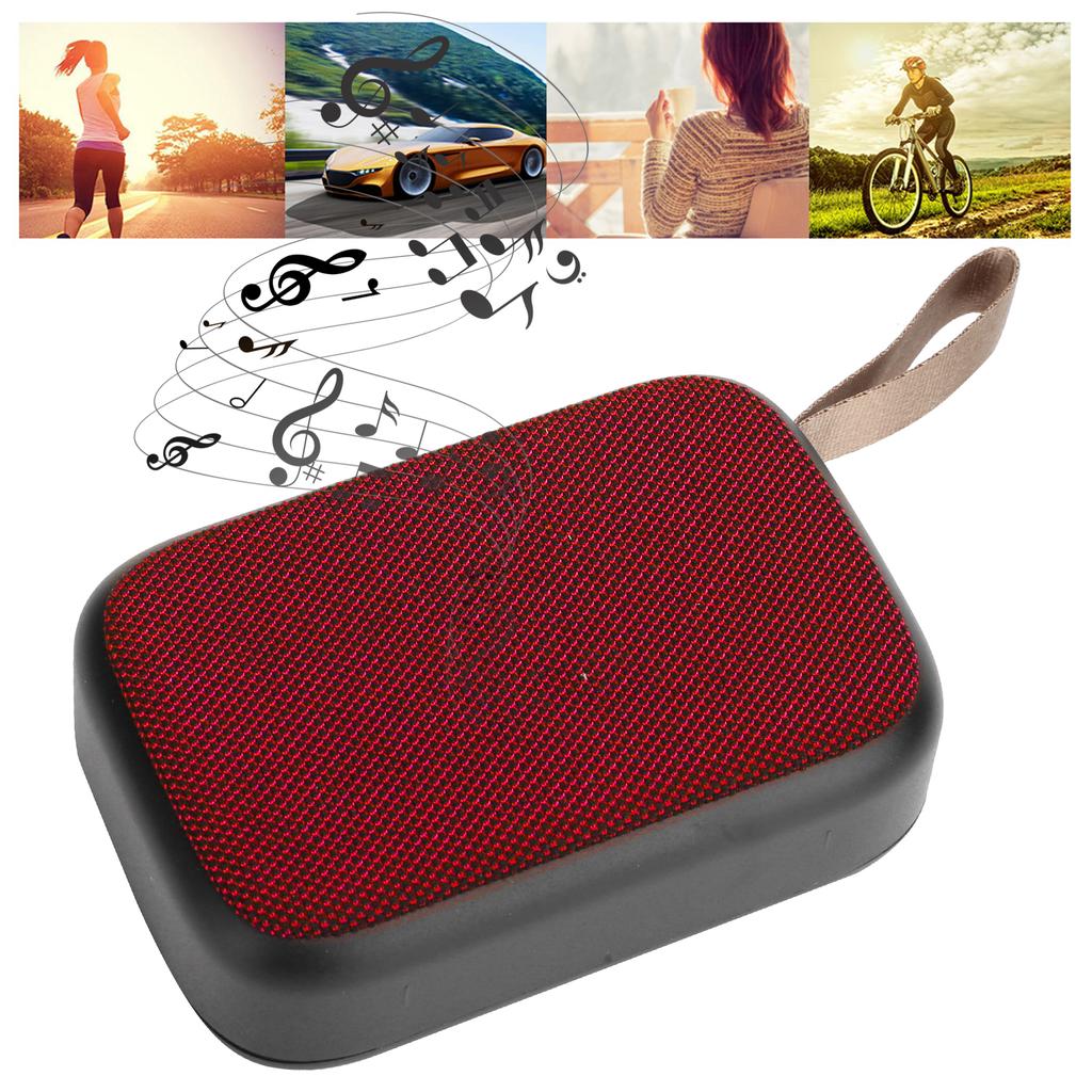 Bluetooth Speaker Subwoofer Wireless Stereo Portable USB Mini Sound with FM RadioRed