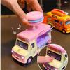 with Music Light Ice Cream Car Model Bright Colors Pull Back Car  Parent-child Interaction
