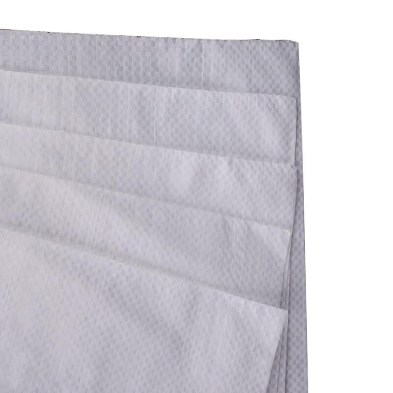 HKZ-61 Heavy-Duty White Woven PP Packing Bags, 100 Pcs