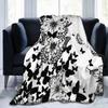 Bohemian Blanket Halloween Gothic Flannel Light Blanket Suitable for Home Office Sofa Decoration