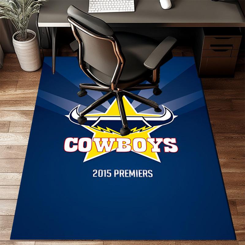North Queensland Rugby Rug Office Floor Mat - Machine Washable for Bedroom, bedroom, livingroom, Room Decor Fan Gifts Christmas