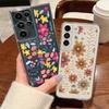 Kreslený Květinový Průhledný Kryt pro Samsung Galaxy S25 S24 S22 Ultra S23 S24 FE A17 A56 A16 A36 A26 A55 A15 A25 A54 5G Průhledný Měkký TPU Kryt na Telefon