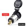 Car Cigarette Lighter Female Socket Power Plug With Waterproof Cover Case Dc Charger Socket Outlet For Car Dvr 12V-24V 120W