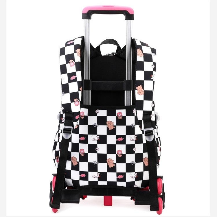 School Bag Roller Student Backpack 6 Wheels (31*16*46CM)ZRY5156