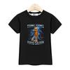 Children Summer Shirt Italian Brainrot Cartoon T-shirt for Boys AI Printed Top Short Sleeved Tees