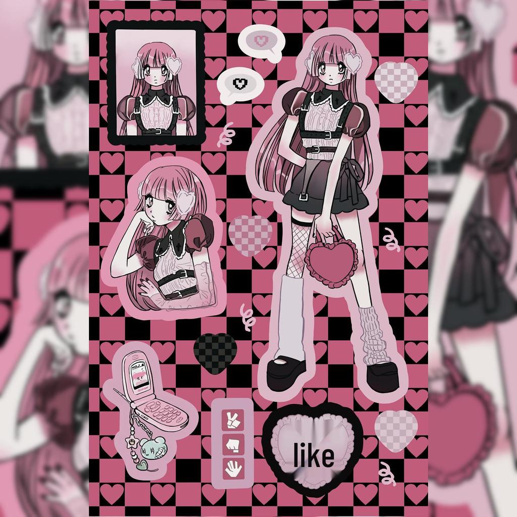 Korean Domi Character Stickers for Journals & DIY Phone Cases