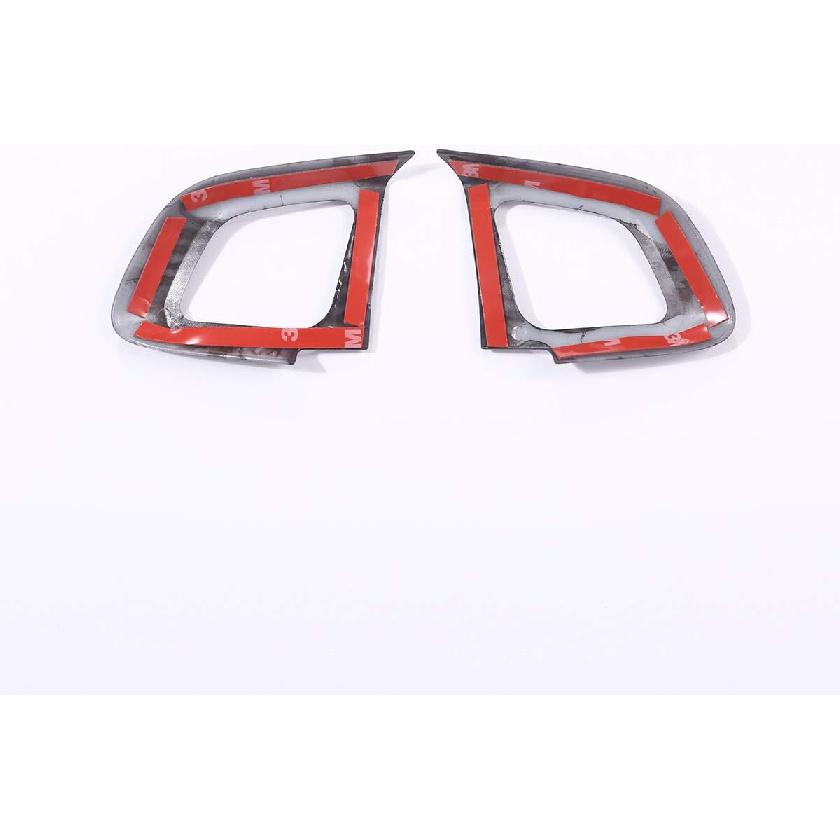 ABS Carbon Fiber Style Car Steering Wheel Button Frame Trim for Land Rover Range Rover Evoque 2012-2017 Car Interior Modification Decorative