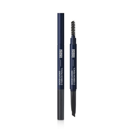 Dashu Men's Natural Makeup Project (Stick Foundation No. 2 + Eyebrow Pencil Natural Gray)