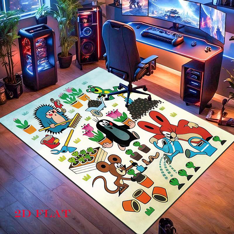 Maisy Mouse Carpet Rug for Living Room Bedroom Home Sofa Decoration,Kids Play Nonslip Floor Mat