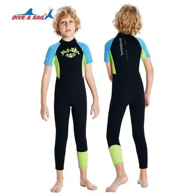 Kids 2.5mm Neoprene Wetsuit Short Sleeve Full Body Diving Suit Snorkeling Surfing Swimming UV Protection