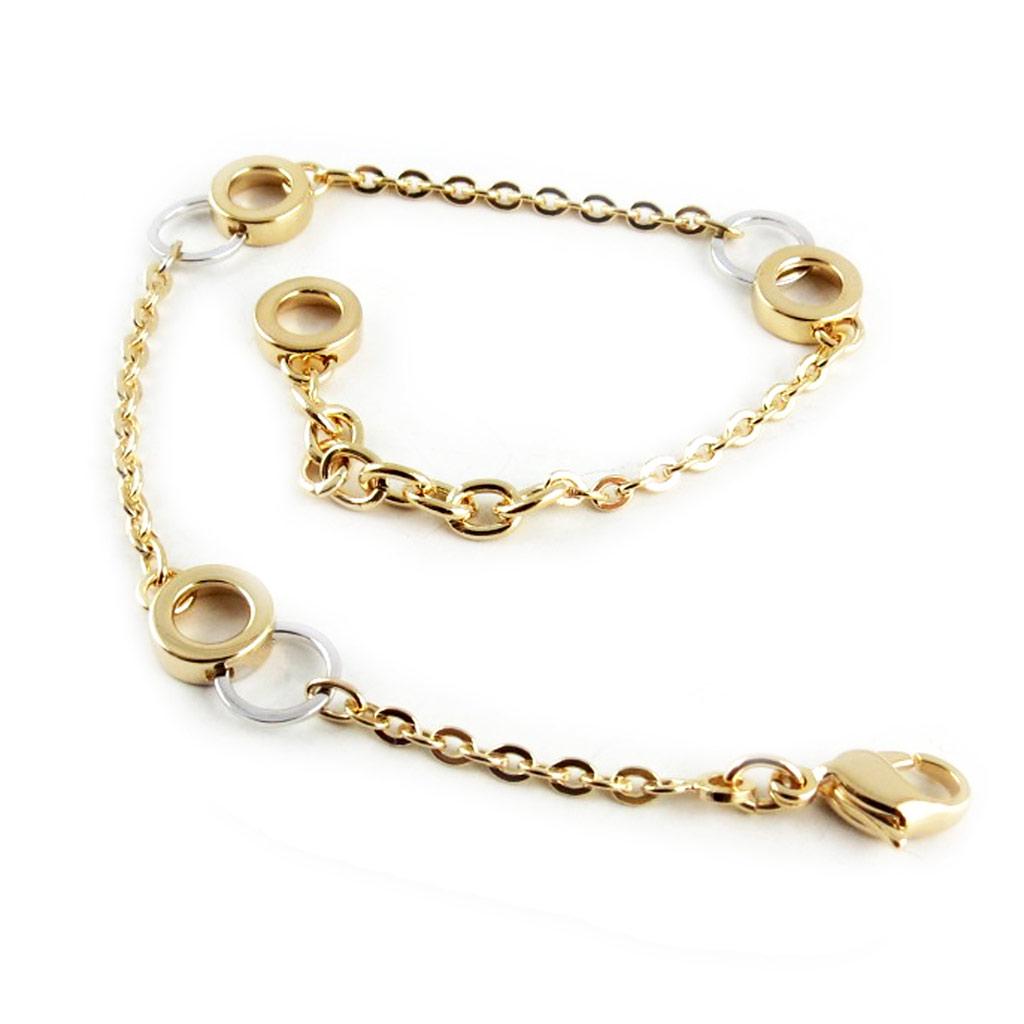 Altesse [L1736] - 2-tone 'Choreography' Gold-plated Bracelet