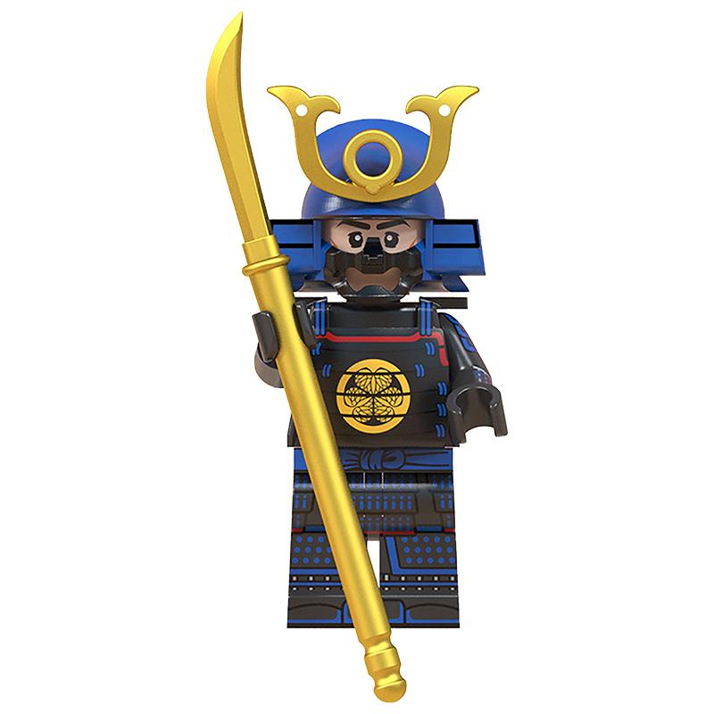 8Pcs Building Blocks Minifigure Japanese Samurai Figure Wm6090