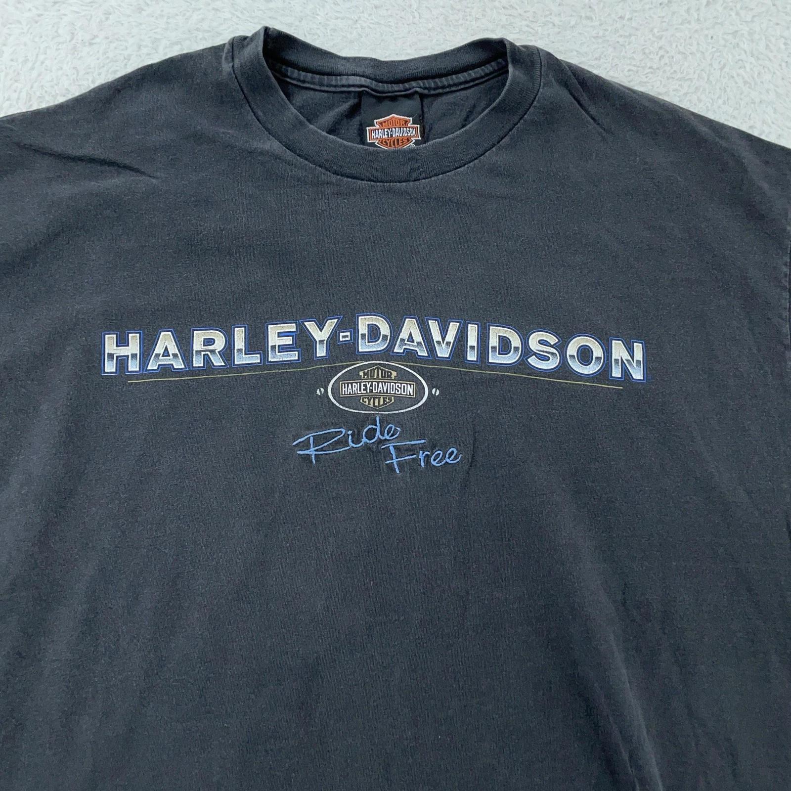 

Vintage Harley-Davidson Ride Free T-Shirt Large/XL Omaha Nebraska Biker 90s XL