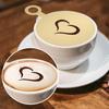4 Pcs Stainless Coffee Stencils Latte Art,Latte Art Stencils,Lattes Stencilss with Various Patterns for Cappuccino Chocolate Lattes Cake Decorating