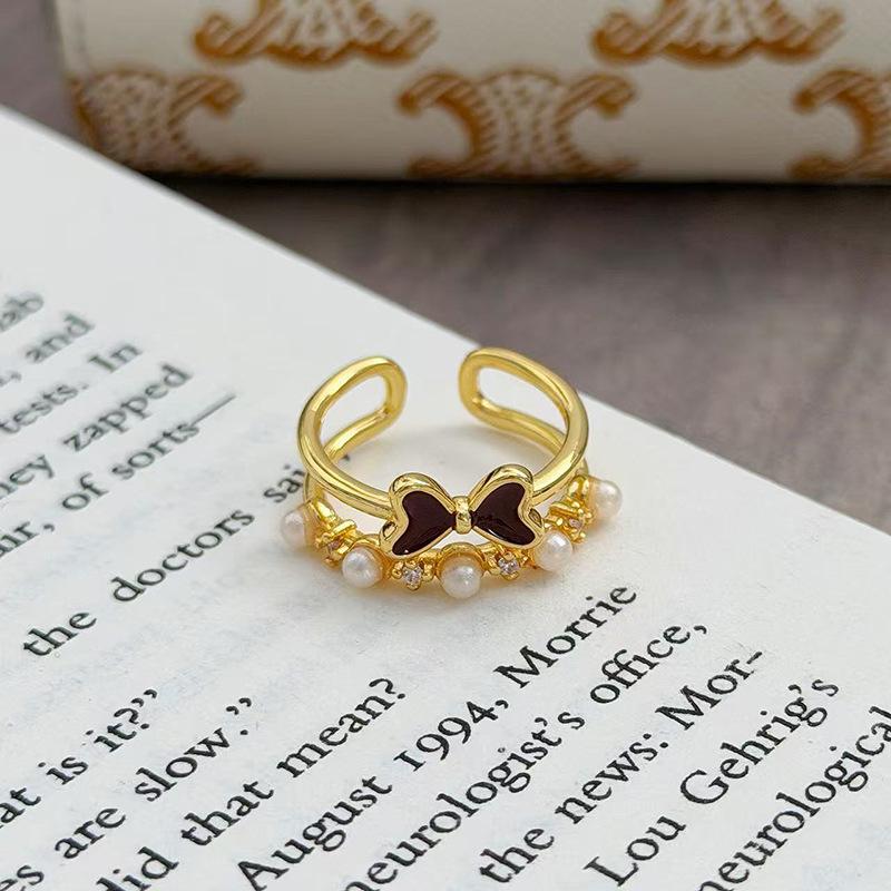 Δαχτυλίδι Στυλό Ζιρ***** με Κόκκινη Σταγόνα Λαδιού Άγκυρας Πρωτοχρονιάς Τυχερό Ρετρό Ελαφριά Πολυτέλεια Νότα Νίκης Δαχτυλίδι Δείκτη Γυναικείο