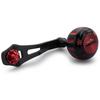 HEIGHTEN Reel Handle with 35mm Power Compatible with and Abu Garcia Baitcasting Harmer Series Wine 60/70mm Knob, Shimano, Daiwa, Reels, (Black & Red,