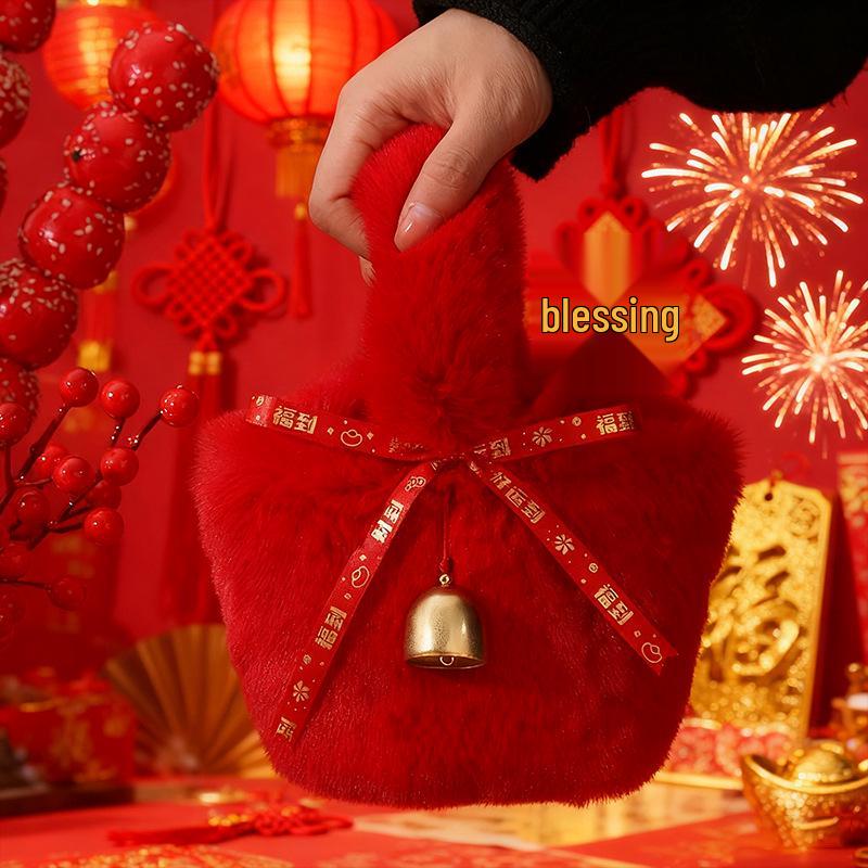 Plush Candy Gift Bags for New Year and Annual Meetings