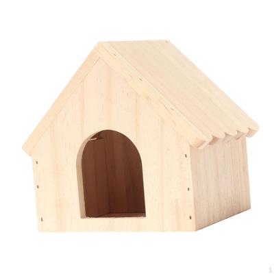 Gezellig toevluchtsoord voor kleine huisdieren: Houten Schuilhut voor Hamsters, Renmuizen en Meer