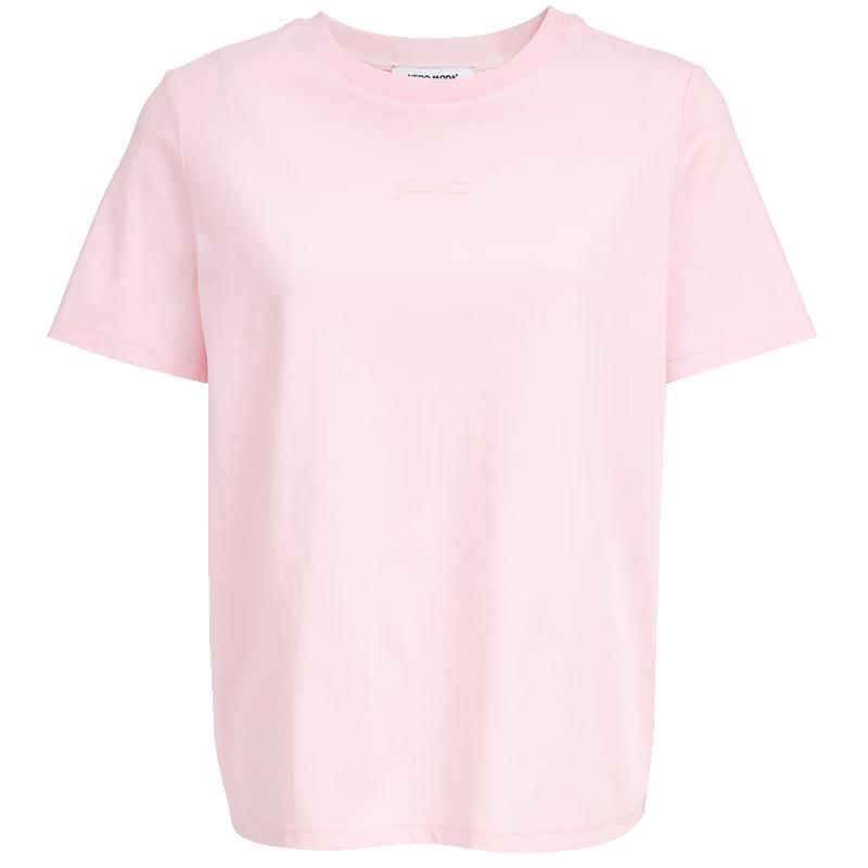 

VEROMODA 2025 Spring Round Neck Letter Print Cooling T-Shirt