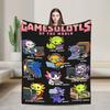 Gamesolotls of The World  Diverse Gamer Axolotl Collection Plush Blanket Boy Girl  Flannel Bedding Throws For Bedroom Soft
