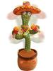 Dancing Cactus Toy, Singing Cactus, Baby Plush Toy, Moving Cactus, Reactive Toy that Plays 200 Songs, Recordable, Speaks, Suitable for Early Developme