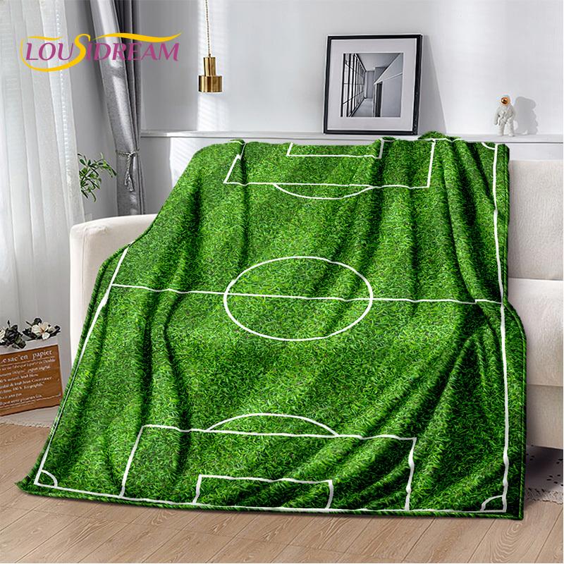 29 Stil Futbol Sahası Futbol Spor Karikatür Yumuşak Battaniye, Ev Yatak Odası Yatak Kanepe Seyahat Örtüsü Çocuk Hediyesi için Yumuşak Atma Battaniye