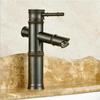 Antique Brass Bronze Black Finish Bathroom Basin Hot&Cold Mixer Tap High Quality Waterfall Faucet