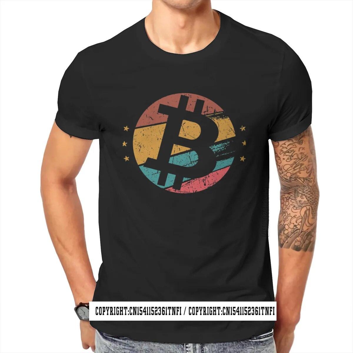 

Криптовалюта Crypto Miner Bitcoin Винтажный дизайн Футболка с биткойнами и криптовалютами для взрослых 100% хлопок Одежда унисекс Футболка