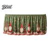 Elastic Edge Table Skirt Christmas Skirt Santa Claus Elk Prints Edge Dining Decor Xmas Party Decorations Elf Tree Festive for Home Holiday