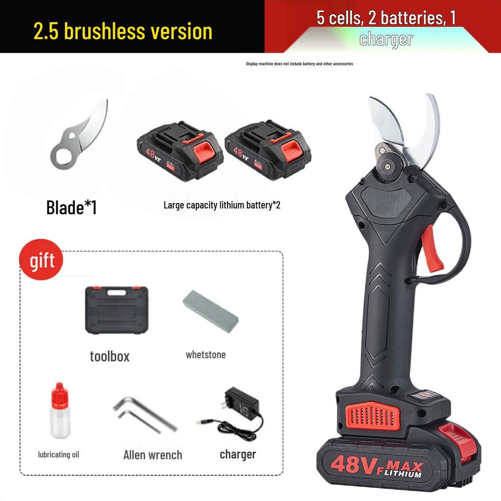 Uppladdningsbara handhållna elektriska beskärningssaxar för trädgårdsodling och landskapsvård