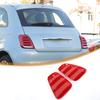 Sauicemy Fiat 500 2016-Present Rear Light Decorative Panel Tail Light Cover Light Protection Cover