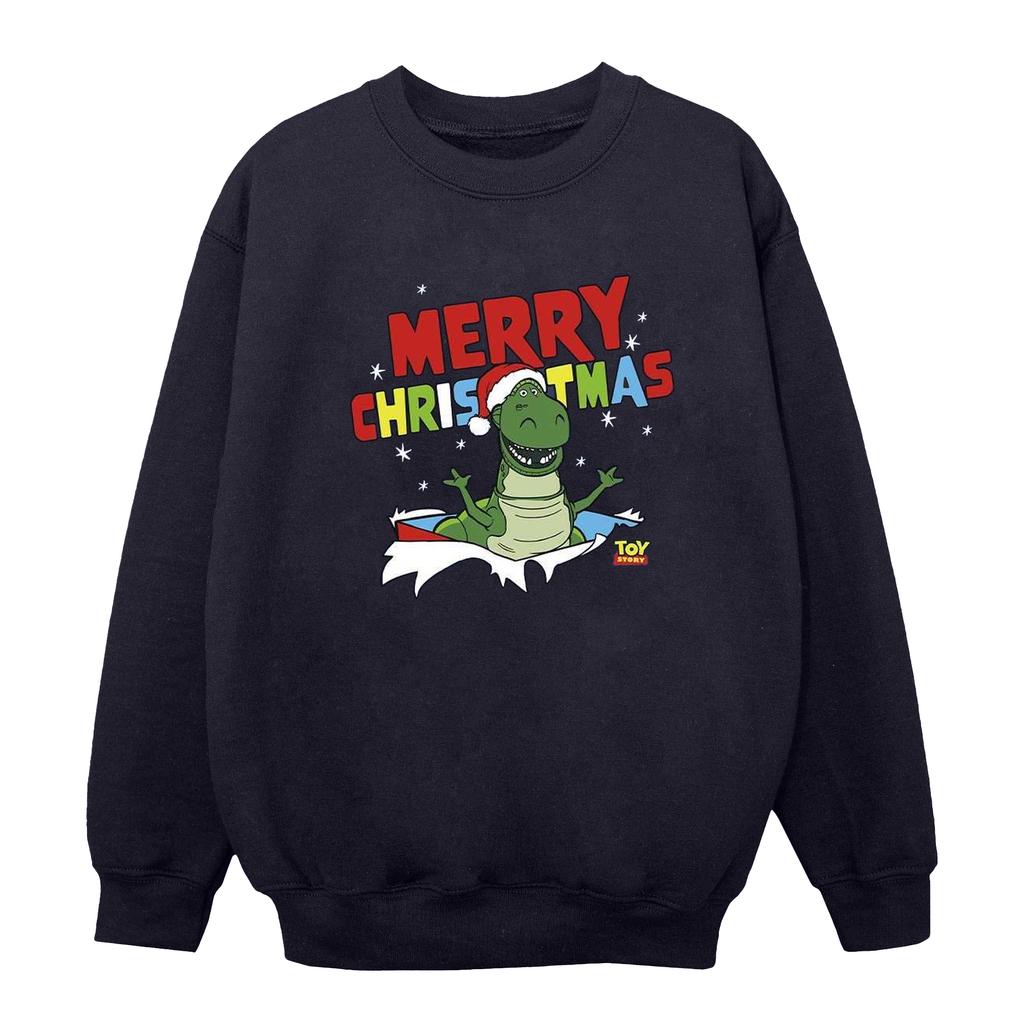 Disney Womens/Ladies Toy Story Rex Christmas Burst Sweatshirt